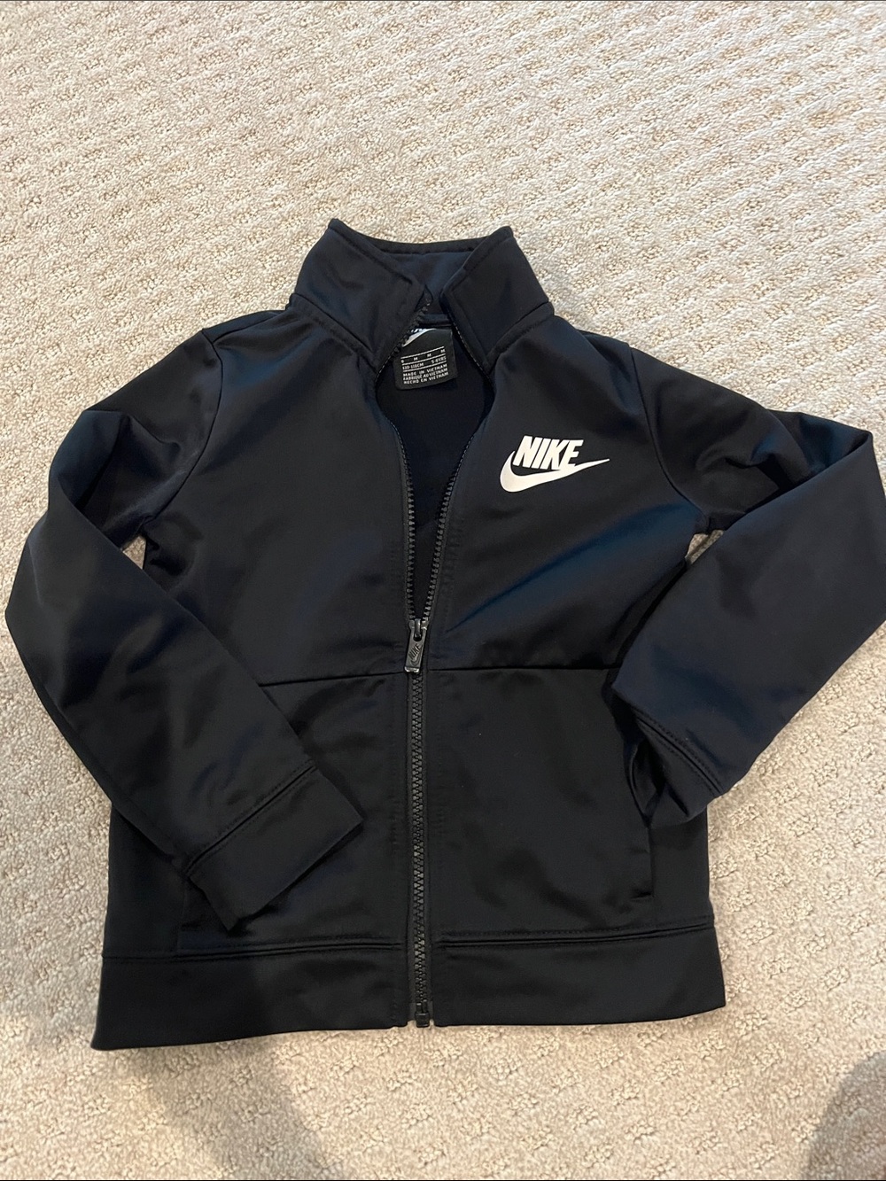 Nike Kids' Black Full-Zip Jacket